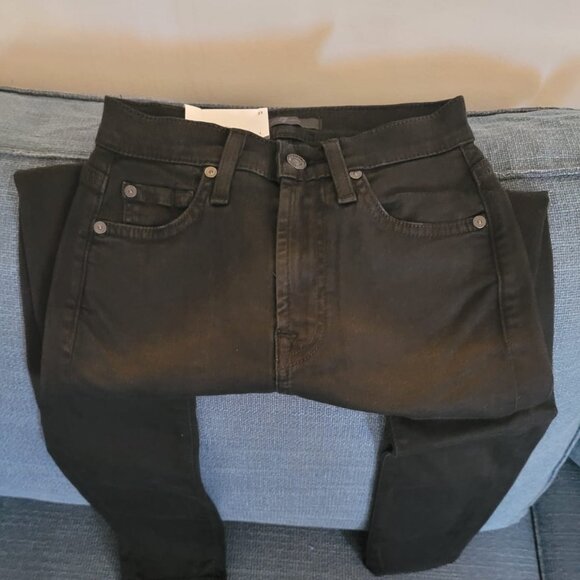 7 For All Mankind – Women's Gwenevere model pants, black color size 23/24/29 - Picture 1 of 5